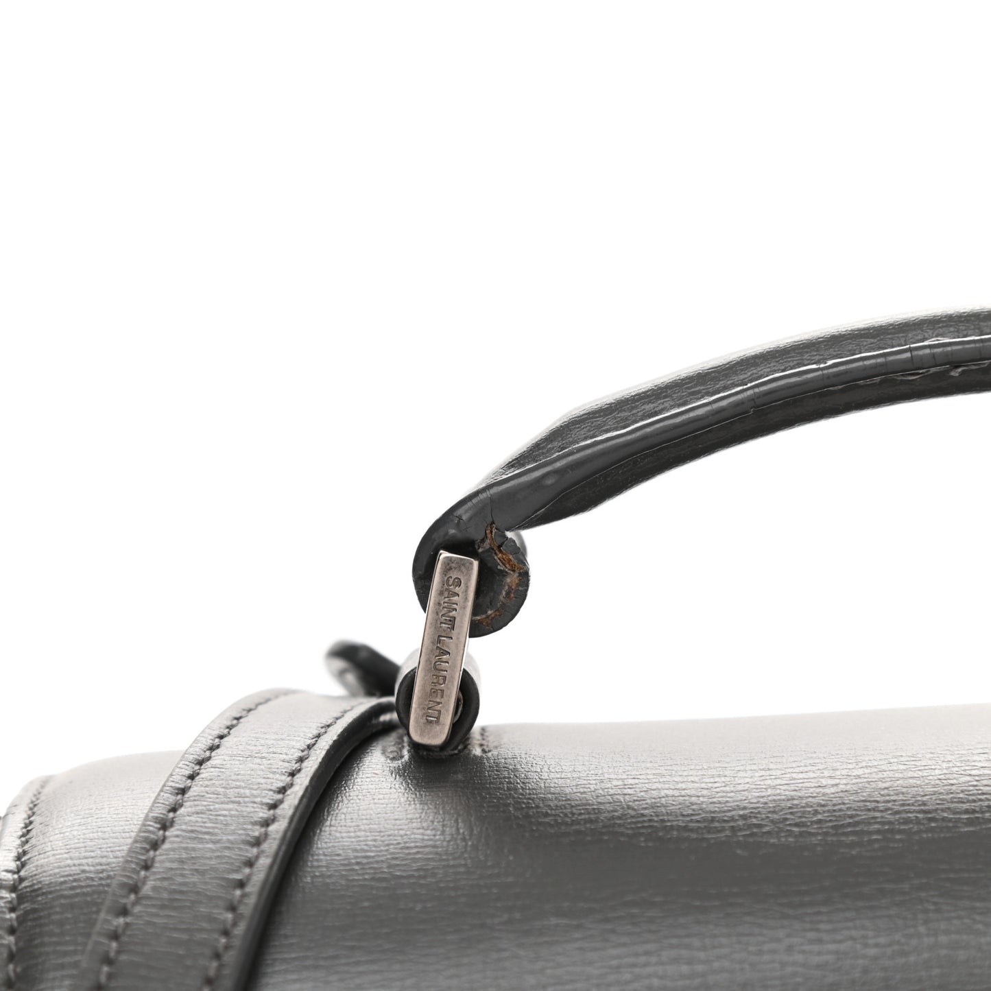 Smooth Calfskin Suede Medium Bellechasse Grey