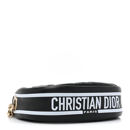 Christian Dior Lambskin Cannage Small Dior Vibe Hobo Bag Black 4 of 10