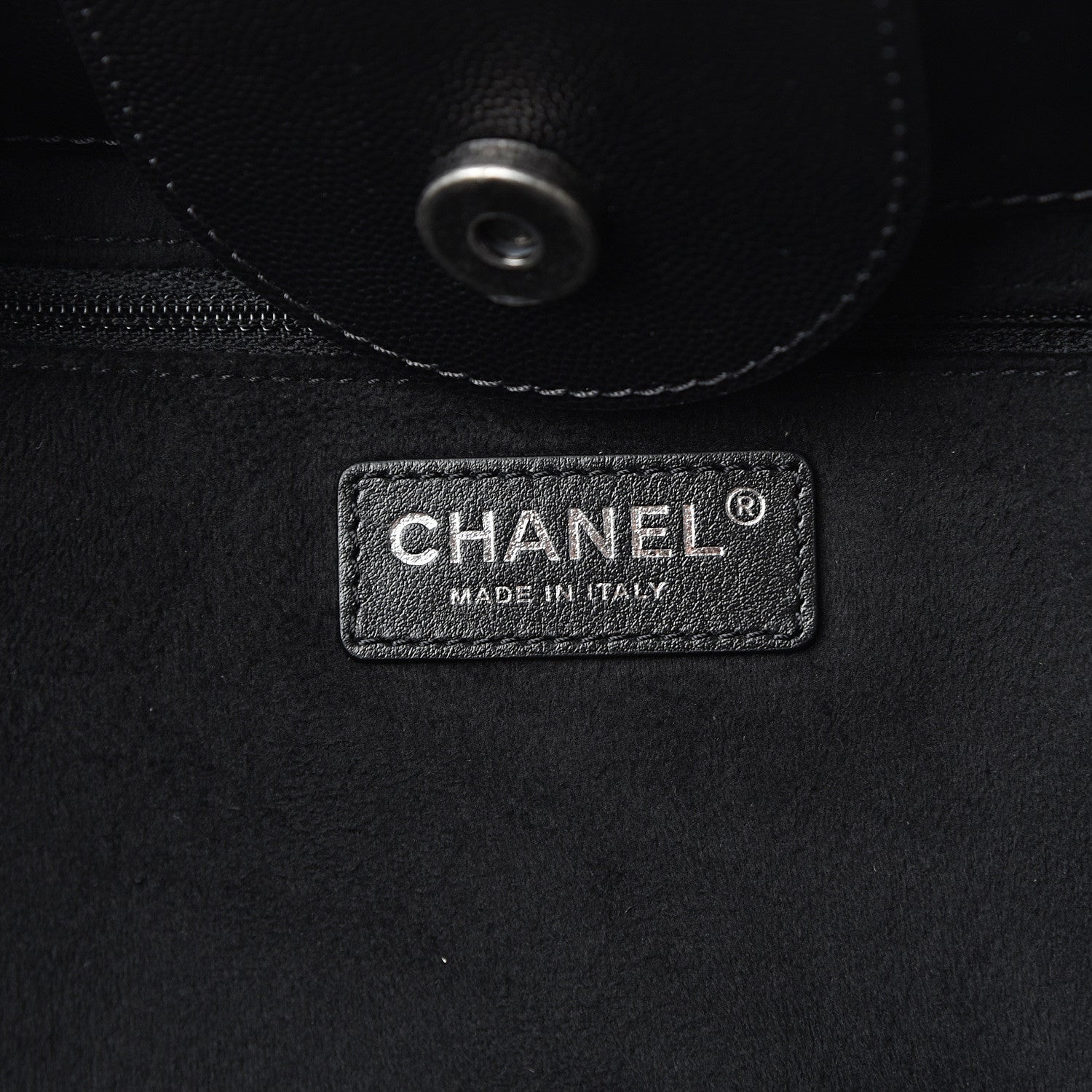 Chanel Caviar Small Studded Deauville Tote Black 5 of 9