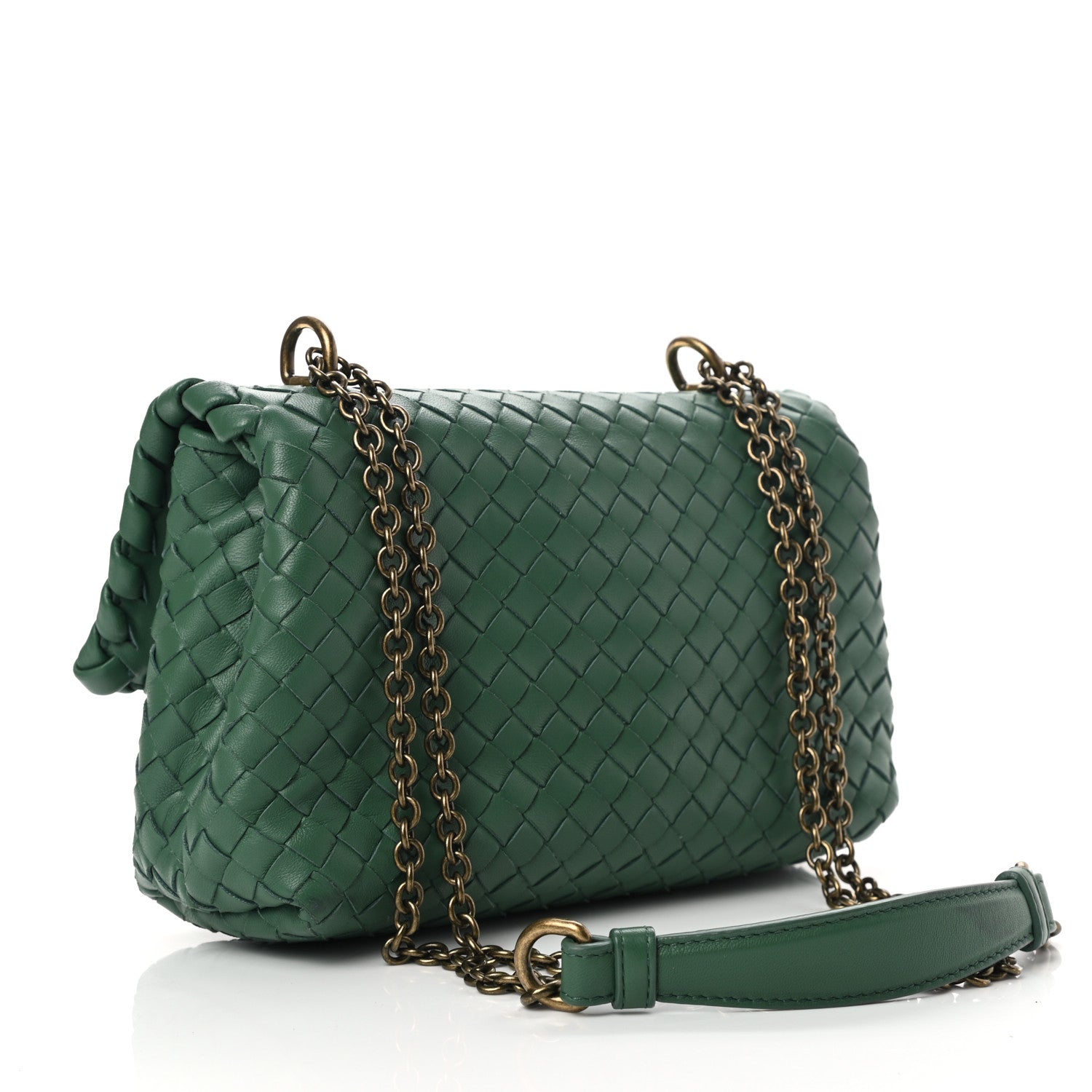 Bottega Veneta Nappa Intrecciato Baby Olimpia Bag Raintree 3 of 11