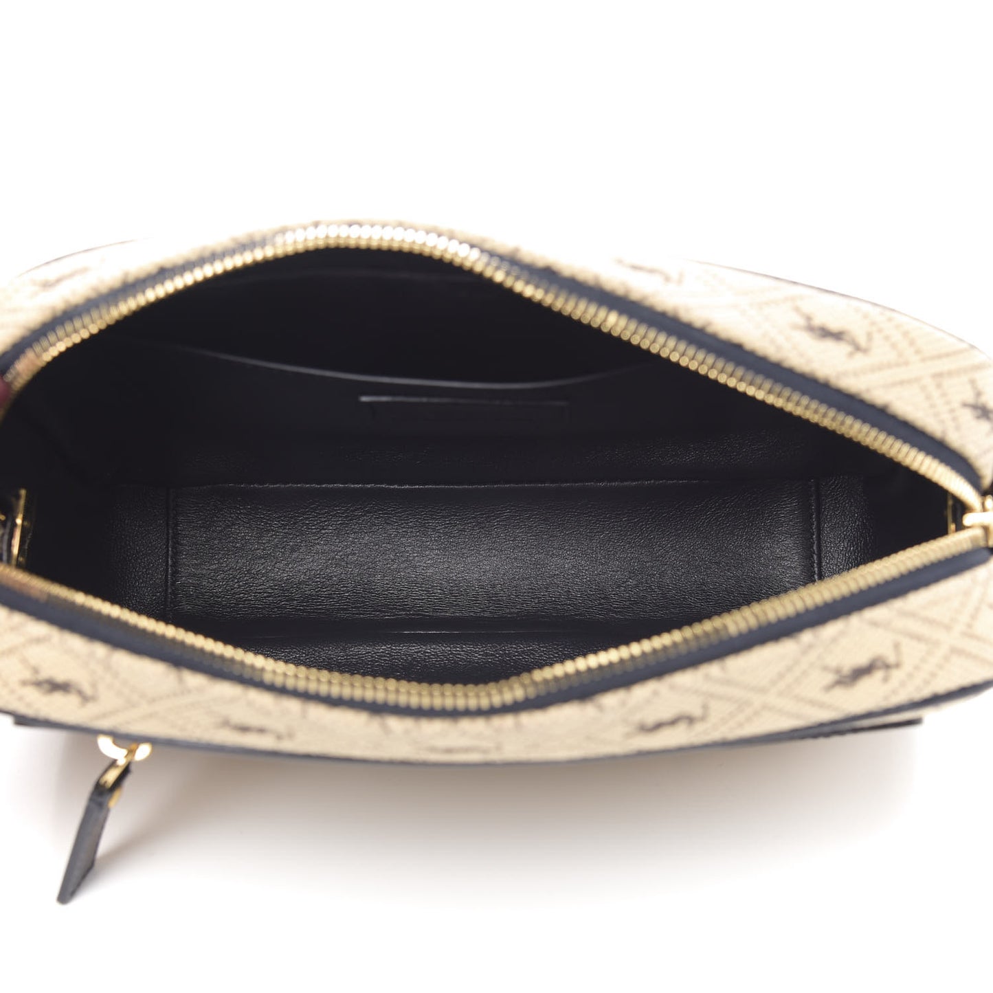Canvas Monogram All Over Camera Bag Beige