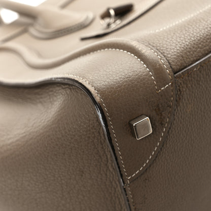 Celine Drummed Calfskin Mini Luggage Souris 9 of 10
