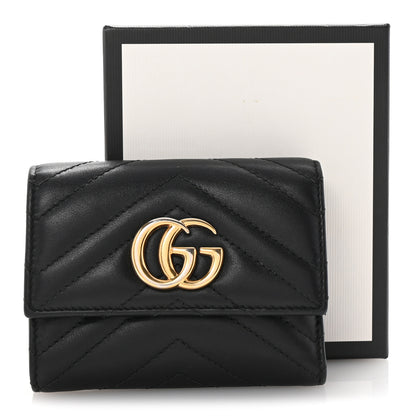 Gucci Calfskin Matelasse GG Marmont Wallet Black 8 of 8