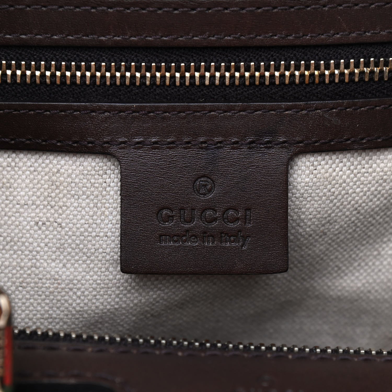 Gucci Monogram Vintage Web Medium Boston Dark Brown 6 of 11