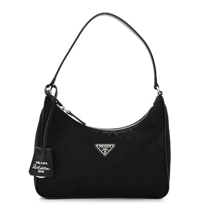 Prada Tessuto Nylon Saffiano Mini Re-Edition 2005 Bag Black 1 of 14