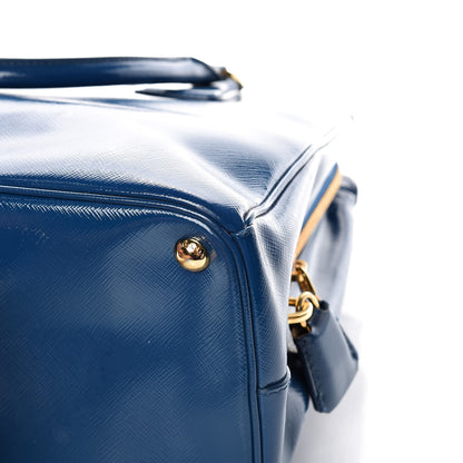 Prada Saffiano Vernice Shopping Tote Azzurro 14 of 18