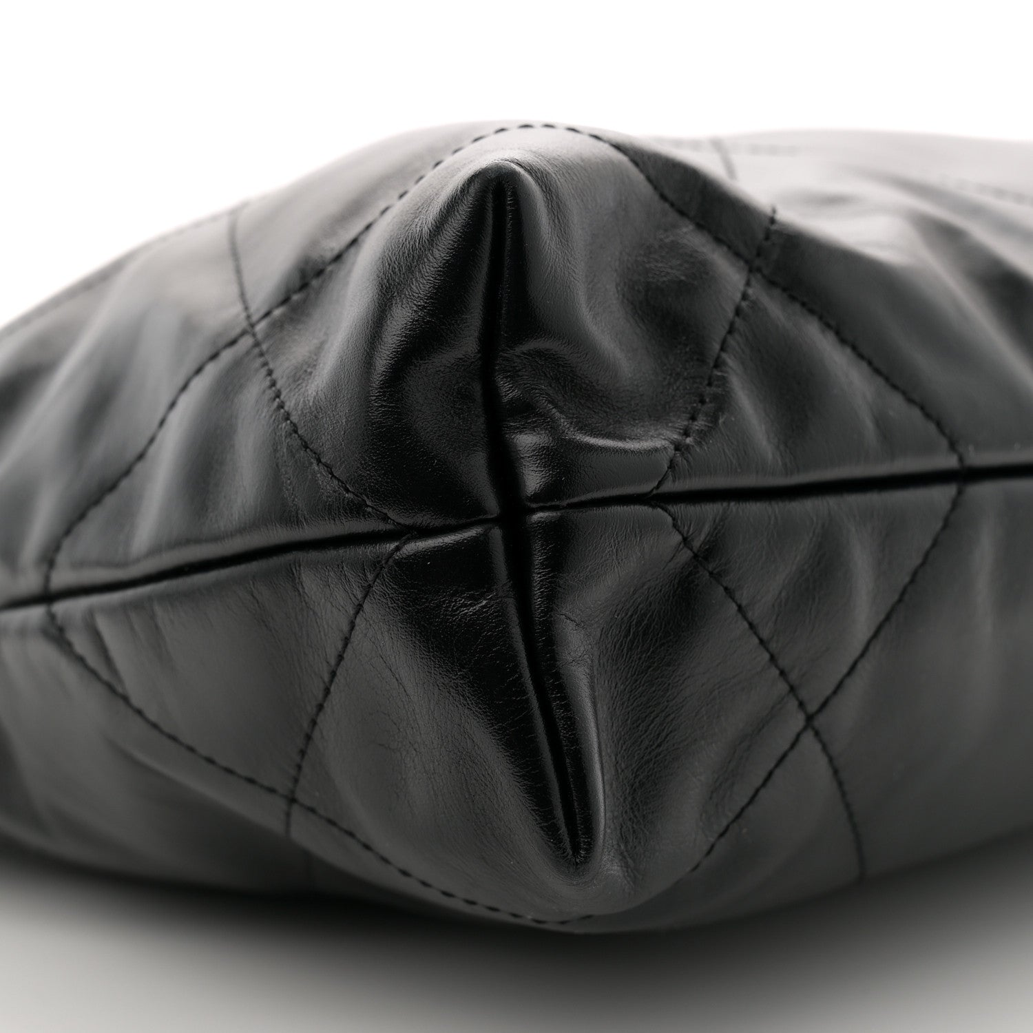 Chanel Shiny Calfskin Quilted Small Chanel 22 Black 10 of 12