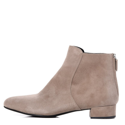 Prada Suede Ankle Boots 39.5 Grey 1 of 12