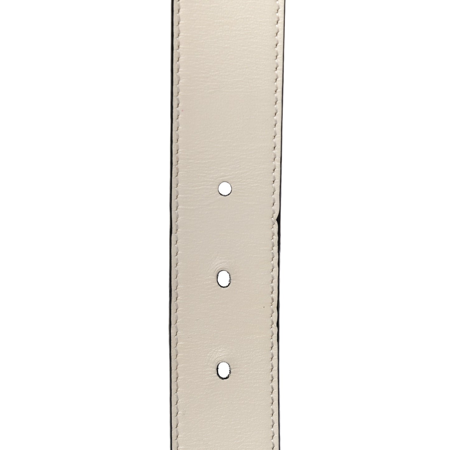 GG Supreme Monogram Plutone Calfskin Double G Reversible 30mm Belt 105 42 Beige Ebony Mystic White