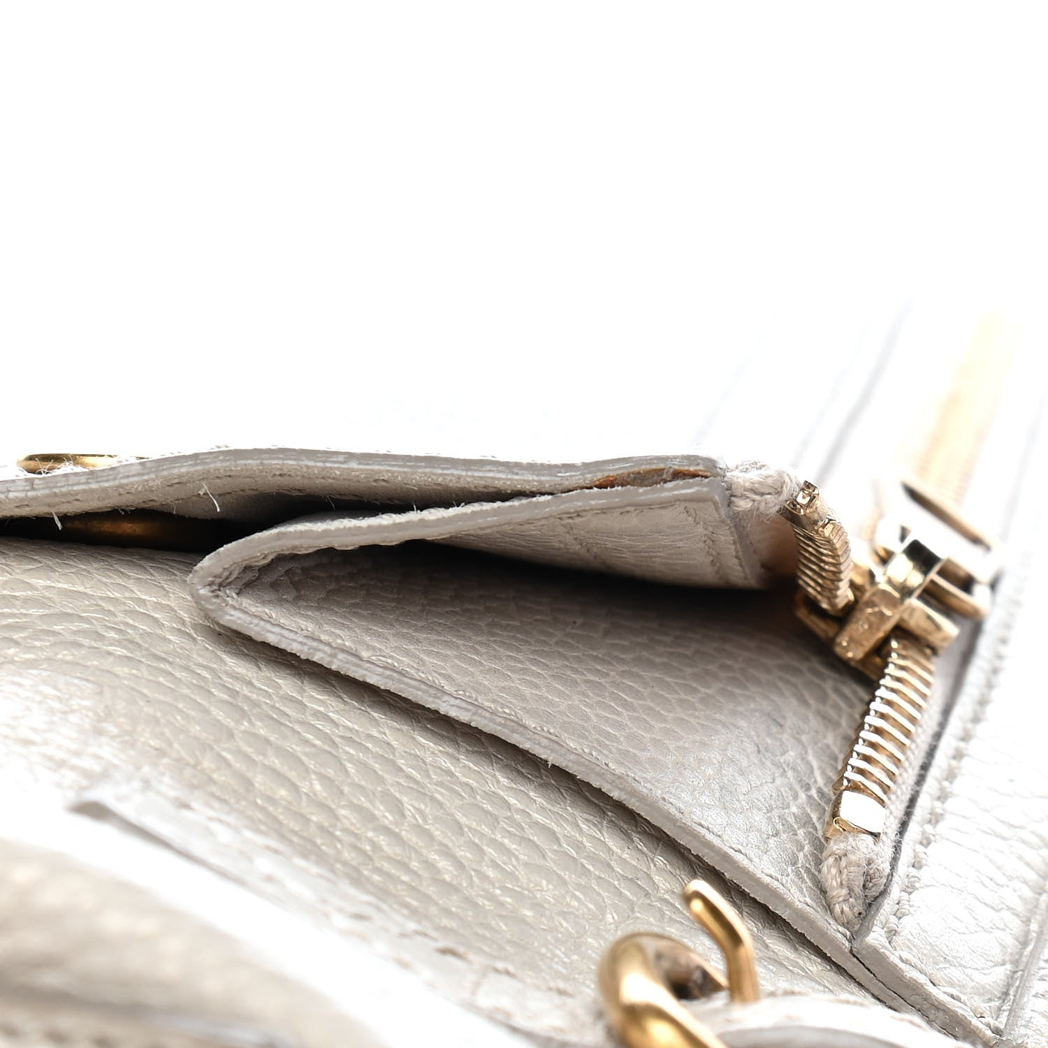 Saint Laurent Calfskin Large Downtown Tote Ivory 14 of 15