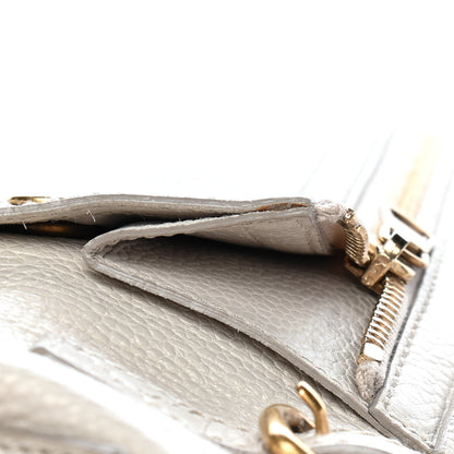 Saint Laurent Calfskin Large Downtown Tote Ivory 14 of 15