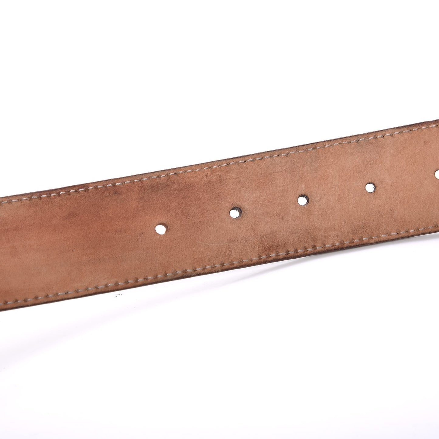 Guccissima Interlocking G Belt 95 38 Silver