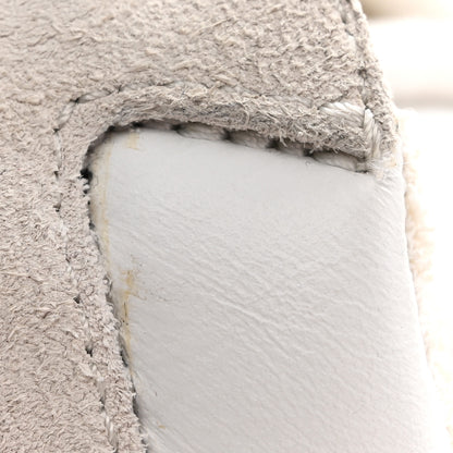 Chanel Mesh Suede Calfskin Grained Calfskin Womens CC Sneakers 39 White Grey 10 of 10