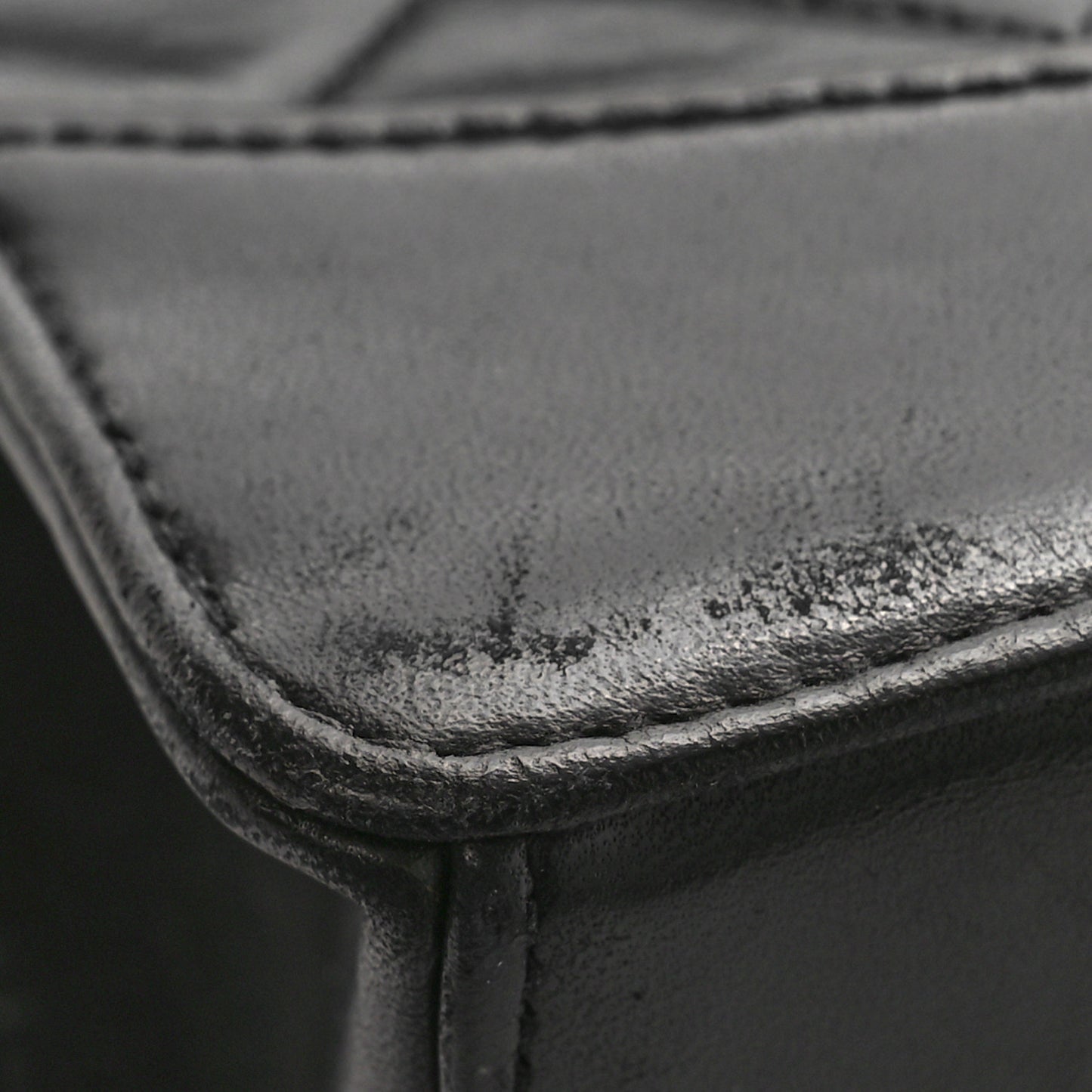Lambskin Quilted Medium Mademoiselle Single Flap Black