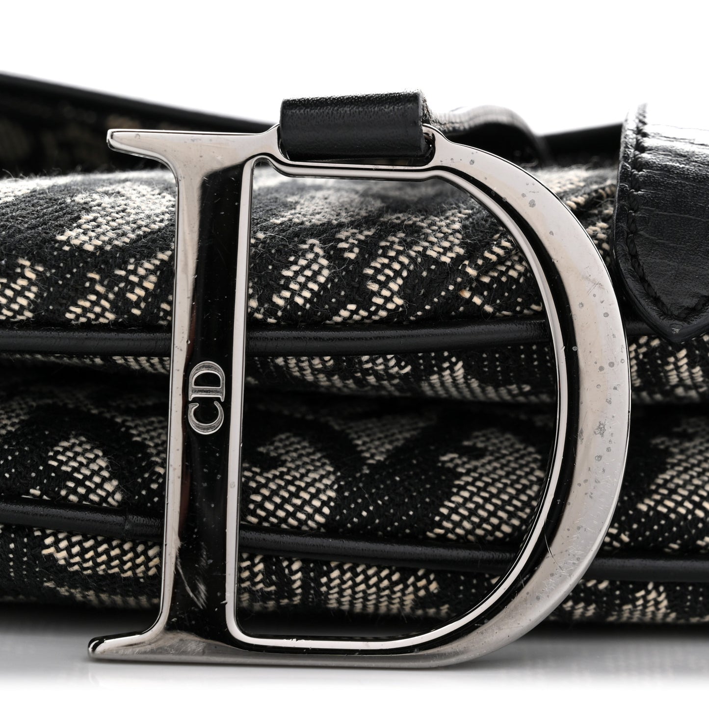 Monogram Saddle Bag Black