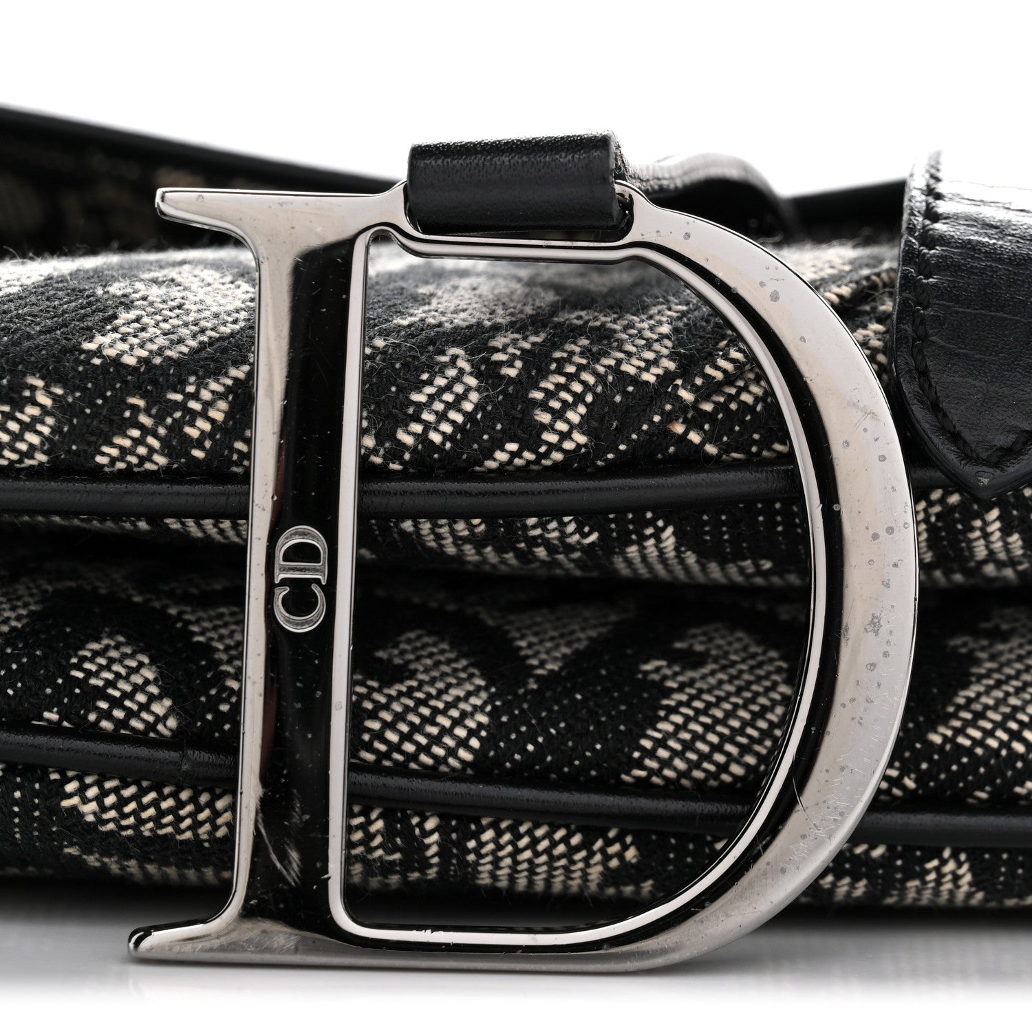 Christian Dior Monogram Saddle Bag Black 11 of 15