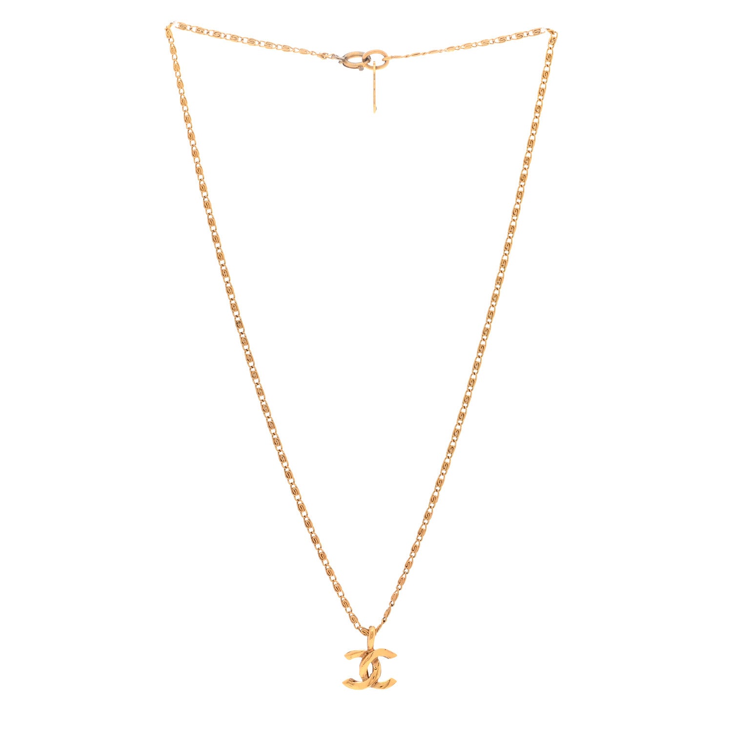 Chanel Metal CC Necklace Gold 3 of 8