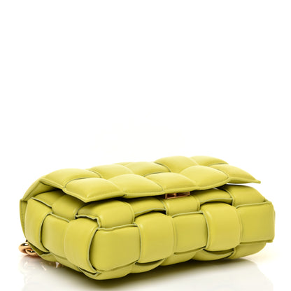 Bottega Veneta Lambskin Maxi Intreccio Padded Chain Cassette Crossbody Bag Kiwi 4 of 9