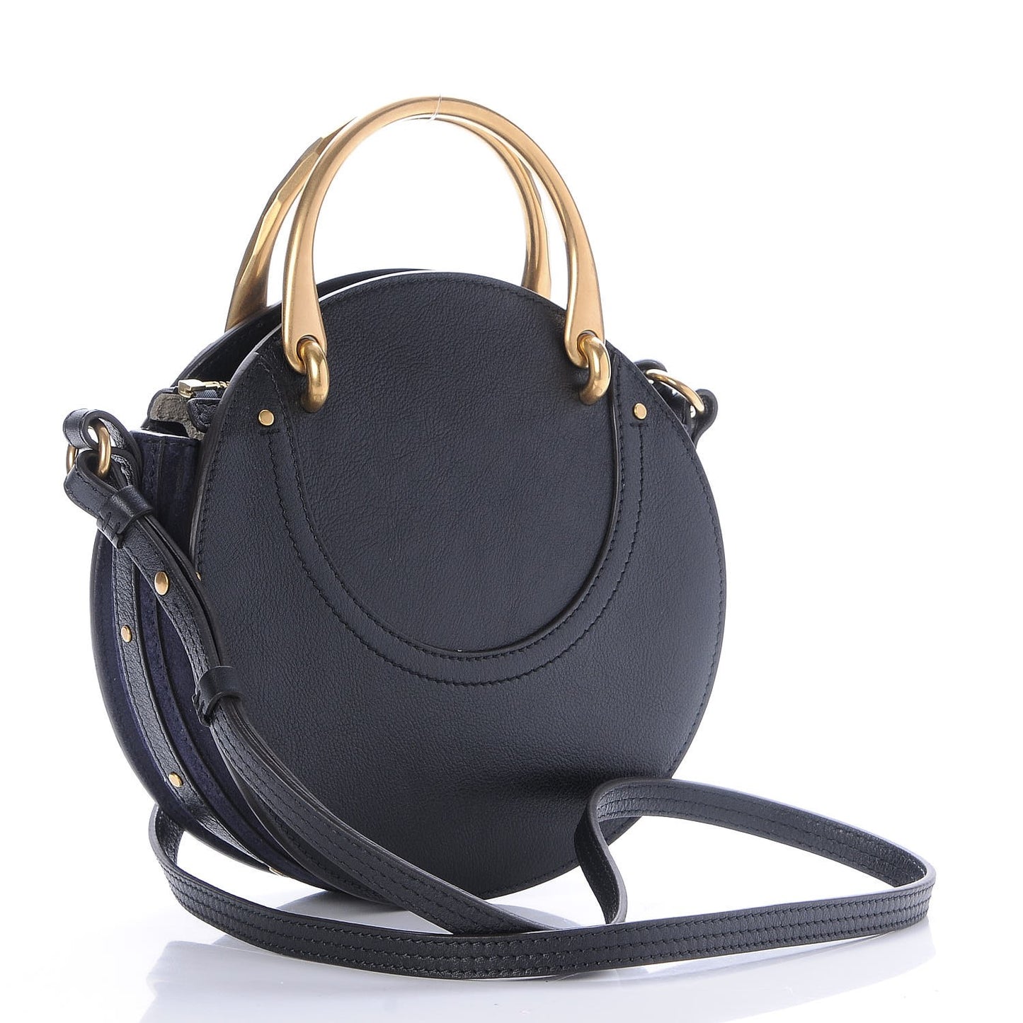 Calfskin Suede Small Pixie Bag Full Blue