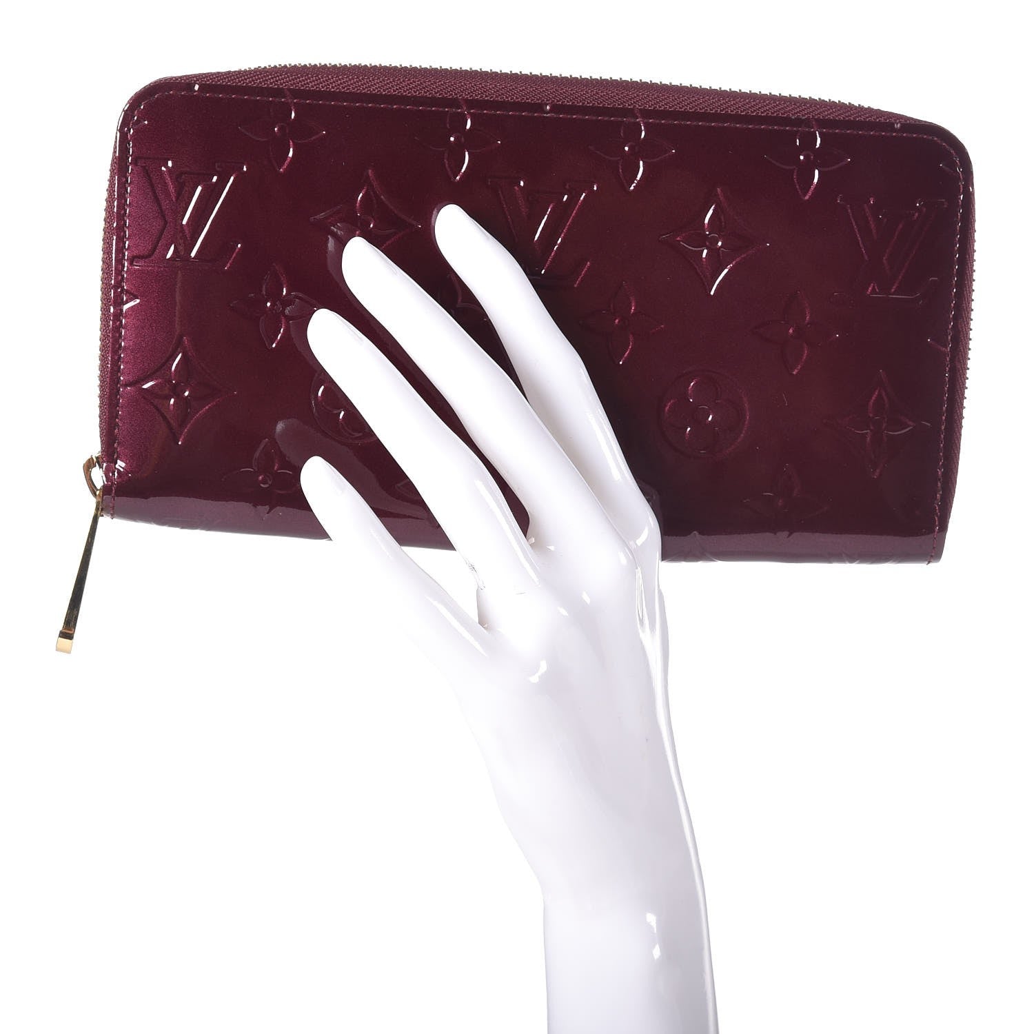 Louis Vuitton Vernis Zippy Wallet Rouge Fauviste 2 of 8