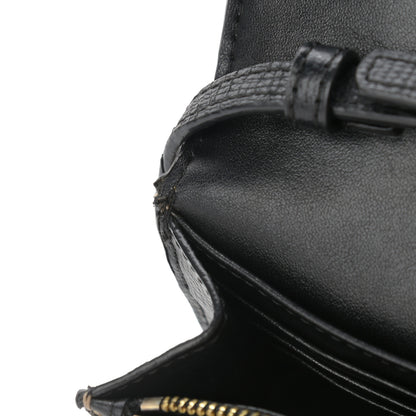 Burberry Derby Calfskin House Check Wallet On Chain Black 14 of 16