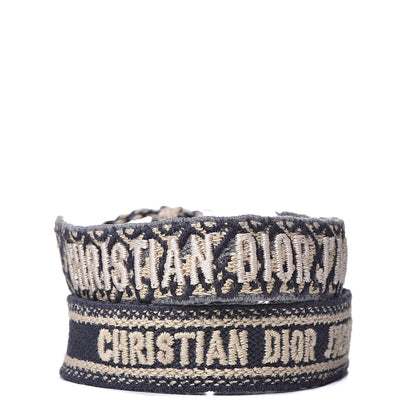 Christian Dior Woven Cotton J'Adior Friendship Bracelet Set Navy 1 of 6