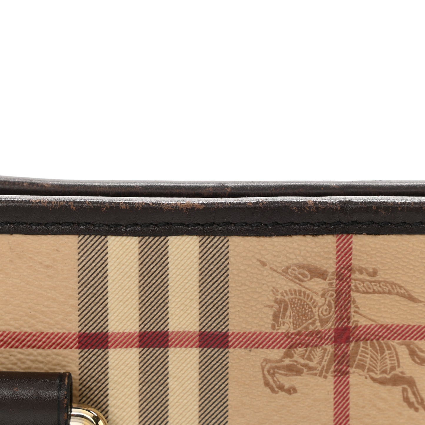 Haymarket Check Medium Tote Chocolate