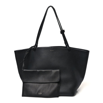 The Row Grained Calfskin Park Tote Three Black 3 of 11
