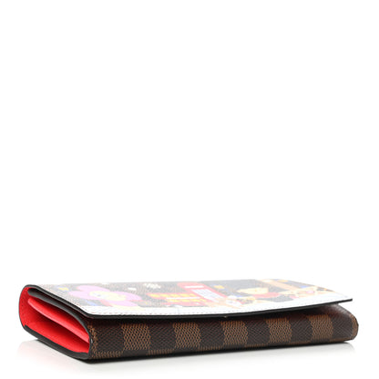 Louis Vuitton Damier Ebene 2021 Christmas Animation London Sarah Wallet 4 of 8