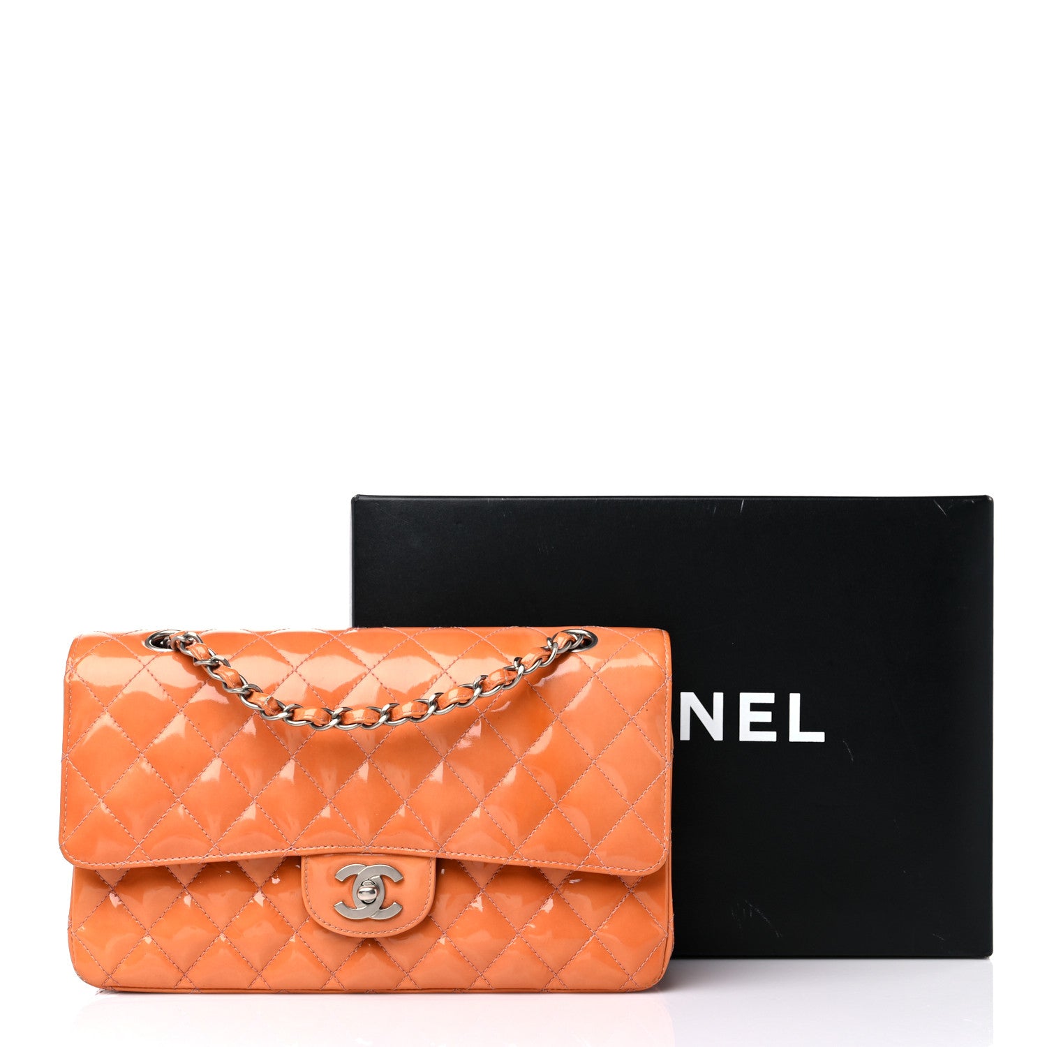 Chanel Patent Quilted Medium Double Flap Fuchsia 22 of 22