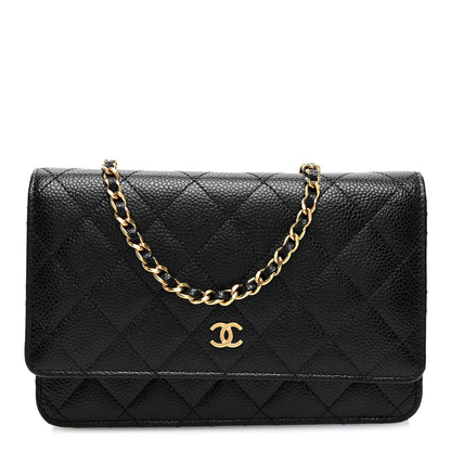 Chanel Caviar Quilted Wallet on Chain WOC Black 1 of 11