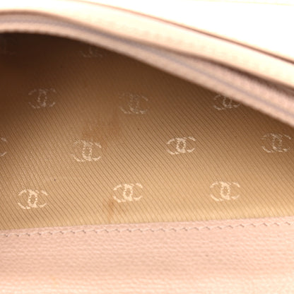 Chanel Grained Calfskin CC Button Yen Wallet Beige 13 of 27