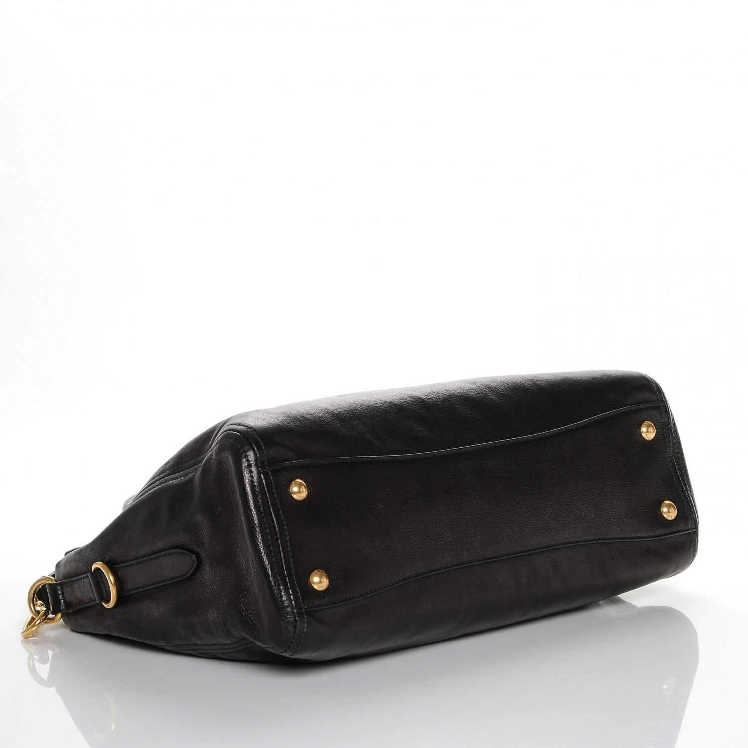 Prada Glace Calf Extra Wide Tote Nero Black 4 of 6