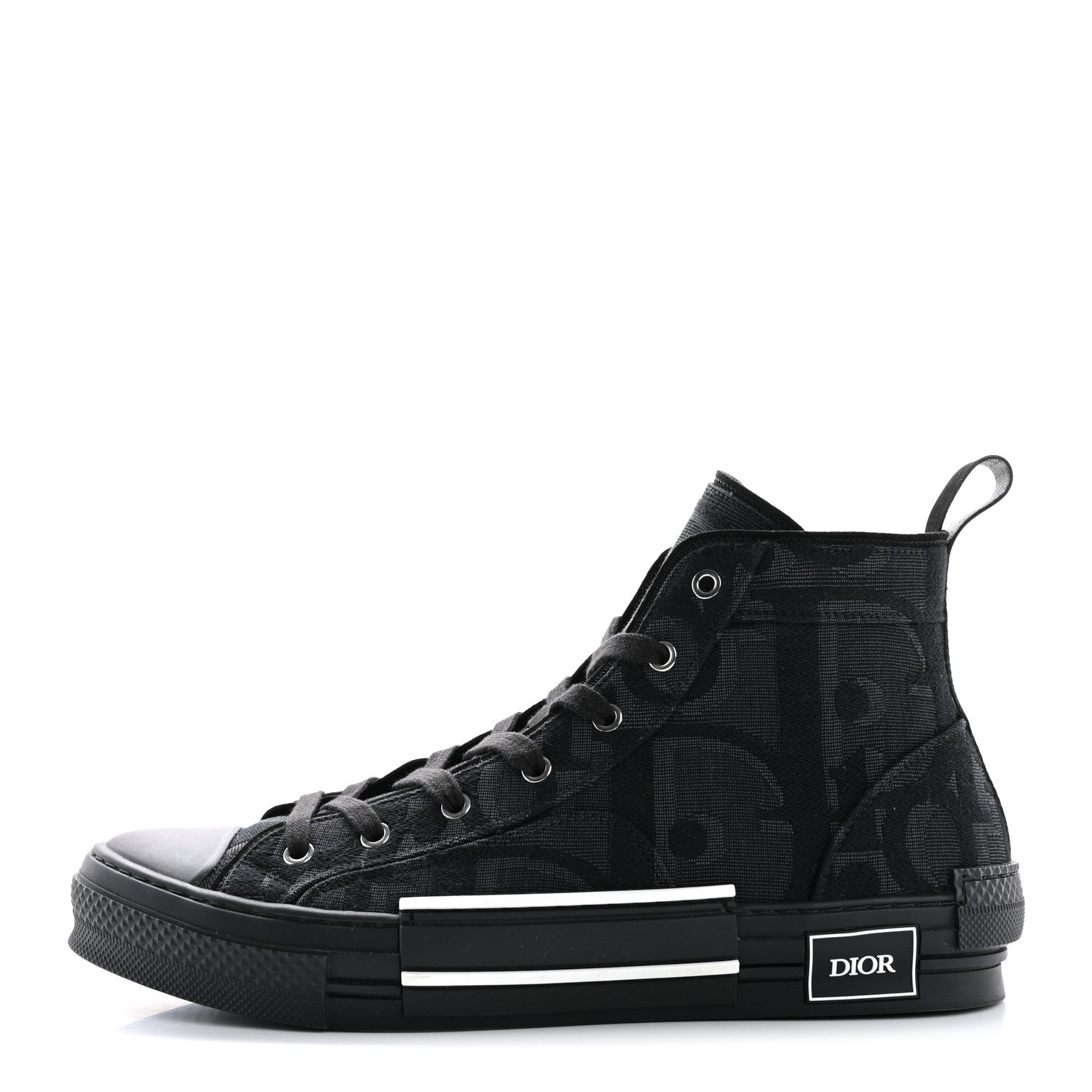 Christian Dior Maxi Oblique Mens B23 High Top Sneakers 45 Black 1 of 10