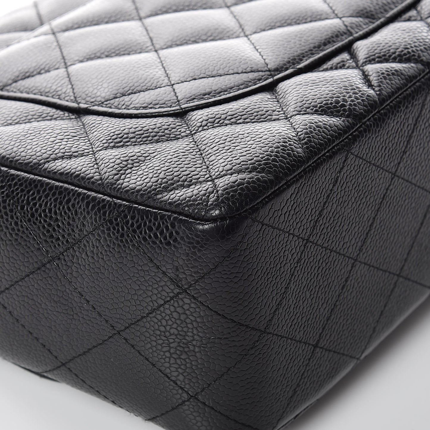 Caviar Quilted Jumbo Single Flap Black