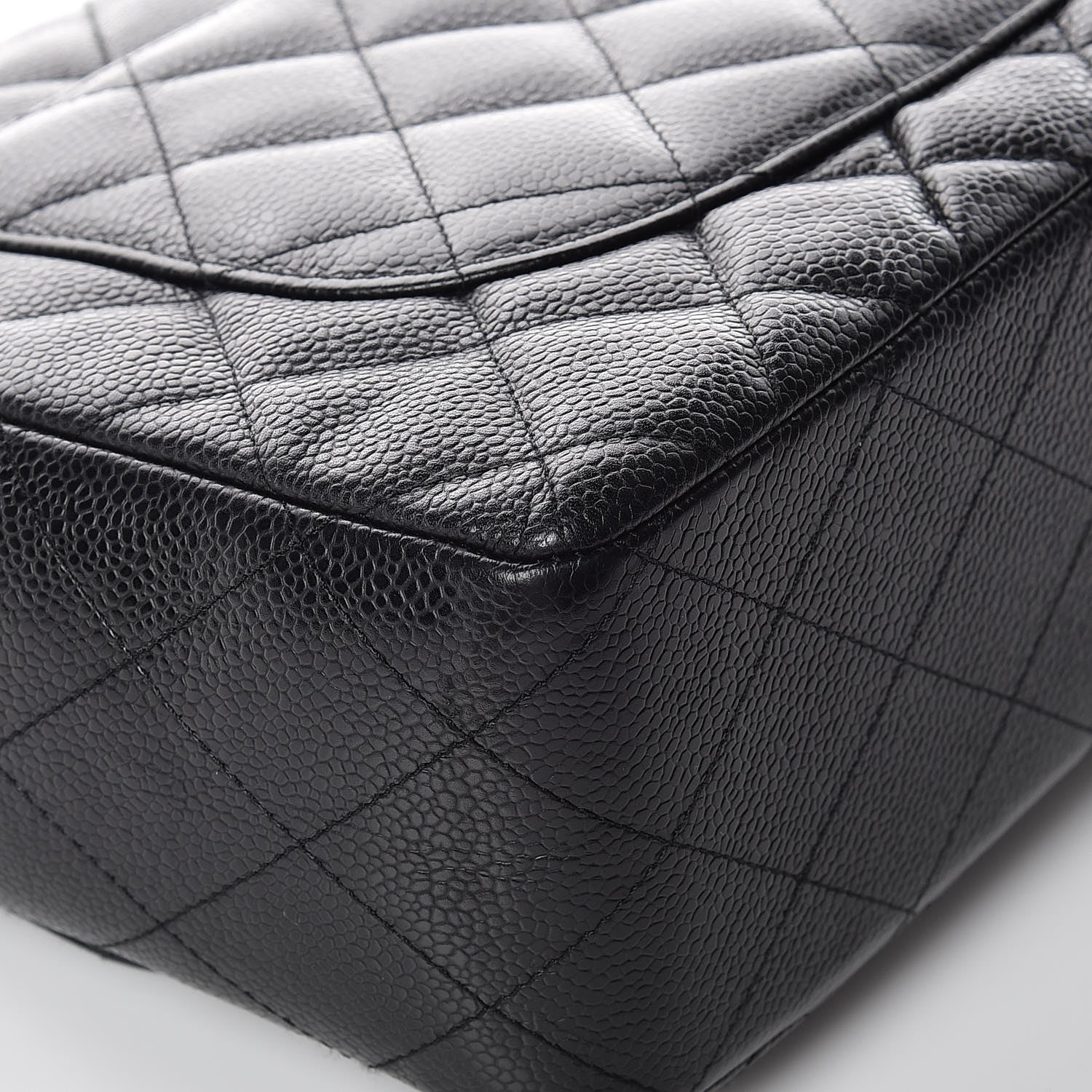 Chanel Caviar Quilted Jumbo Single Flap Black 13 of 16