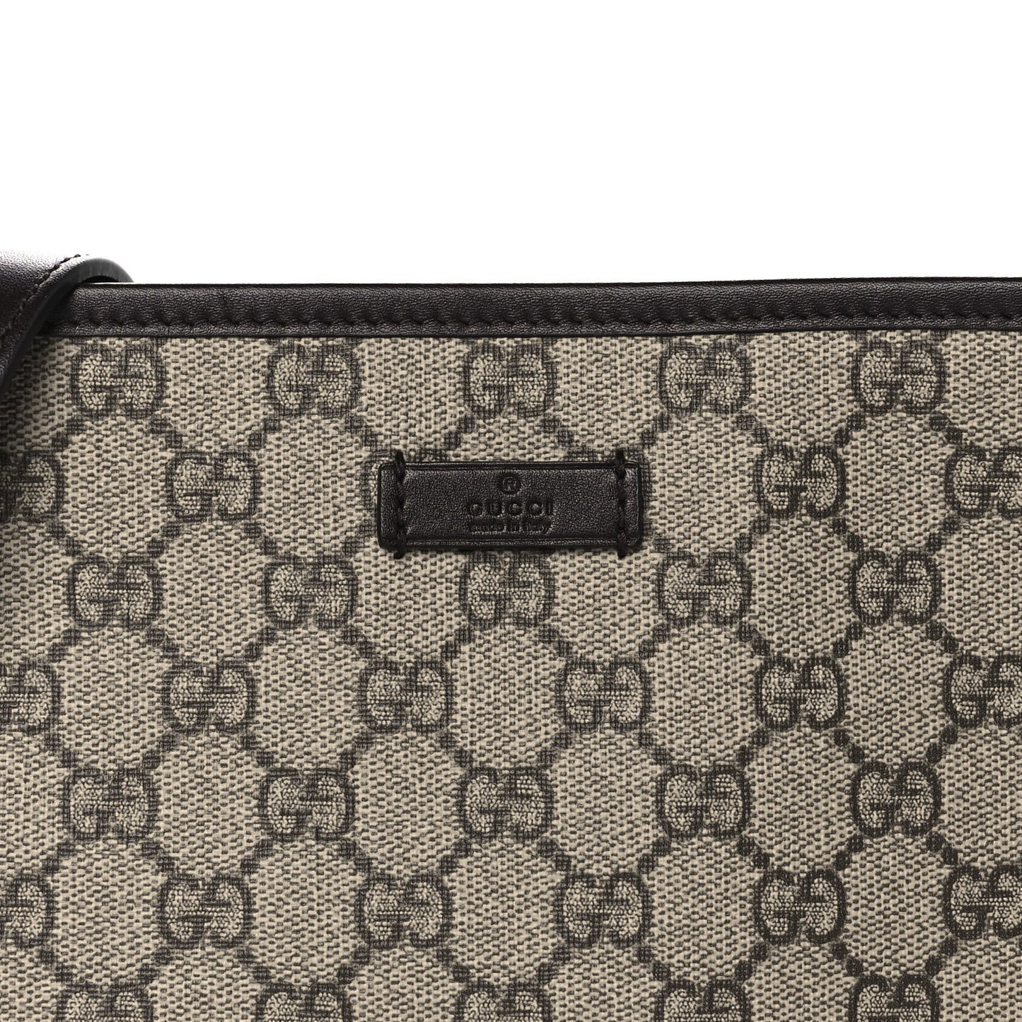 GG Plus Monogram Medium Flat Messenger Bag Dark Brown