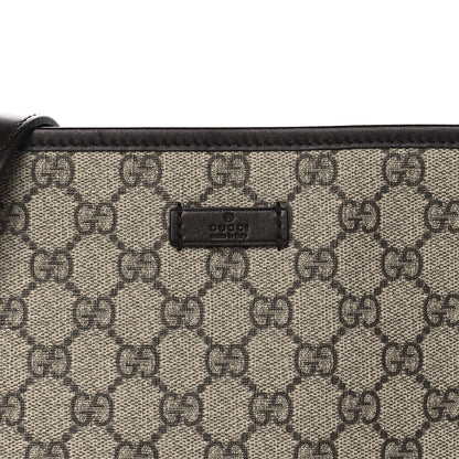 Gucci GG Plus Monogram Medium Flat Messenger Bag Dark Brown 9 of 12