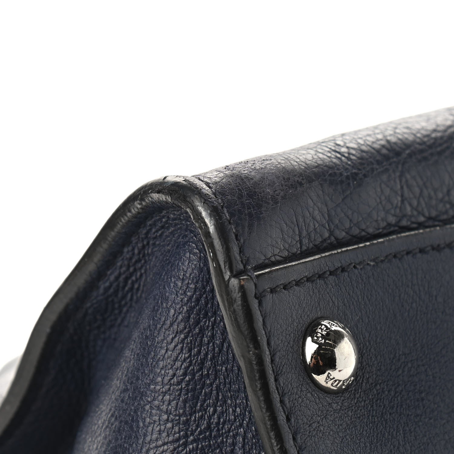 Prada Glace Calf Twin Pocket Tote Baltico 11 of 12