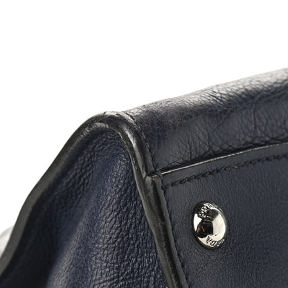 Prada Glace Calf Twin Pocket Tote Baltico 11 of 12