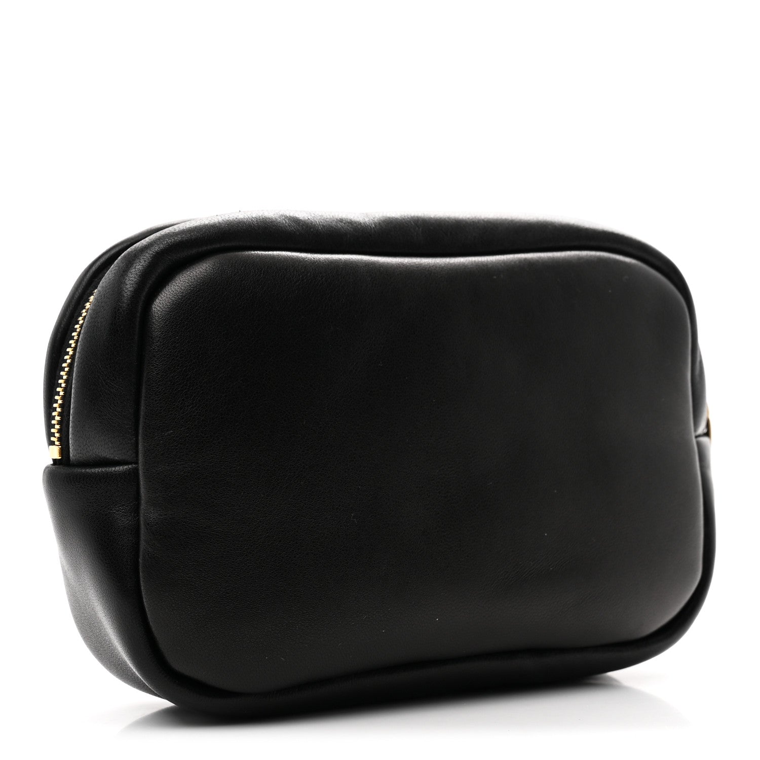 Saint Laurent Lambskin Calypso Cosmetic Case Black 3 of 8