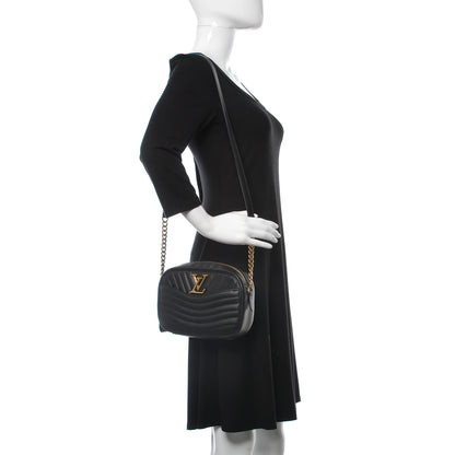 Louis Vuitton Calfskin New Wave Camera Bag Black 2 of 7