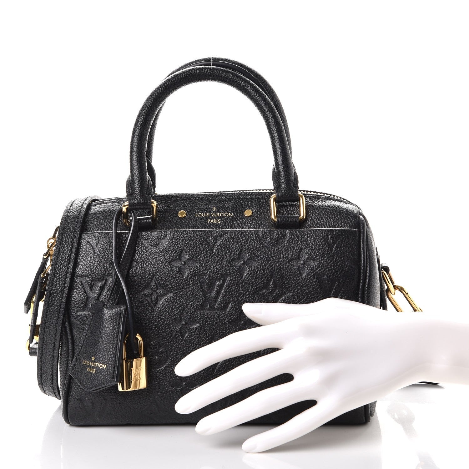 Louis Vuitton Empreinte Speedy Bandouliere 20 NM Black 3 of 8