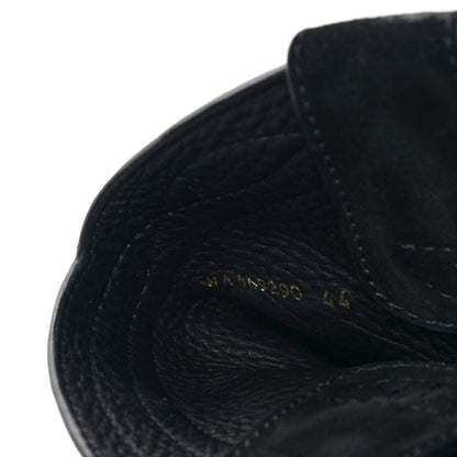 Saint Laurent Vitello Hallem Wax Mens Eastwood 45 Boots 44 Black 7 of 9