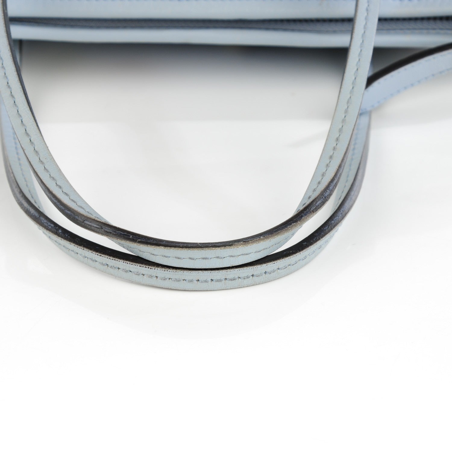 Gucci Canvas Flora Knight Small Zippered Tote Dusty Blue 5 of 8