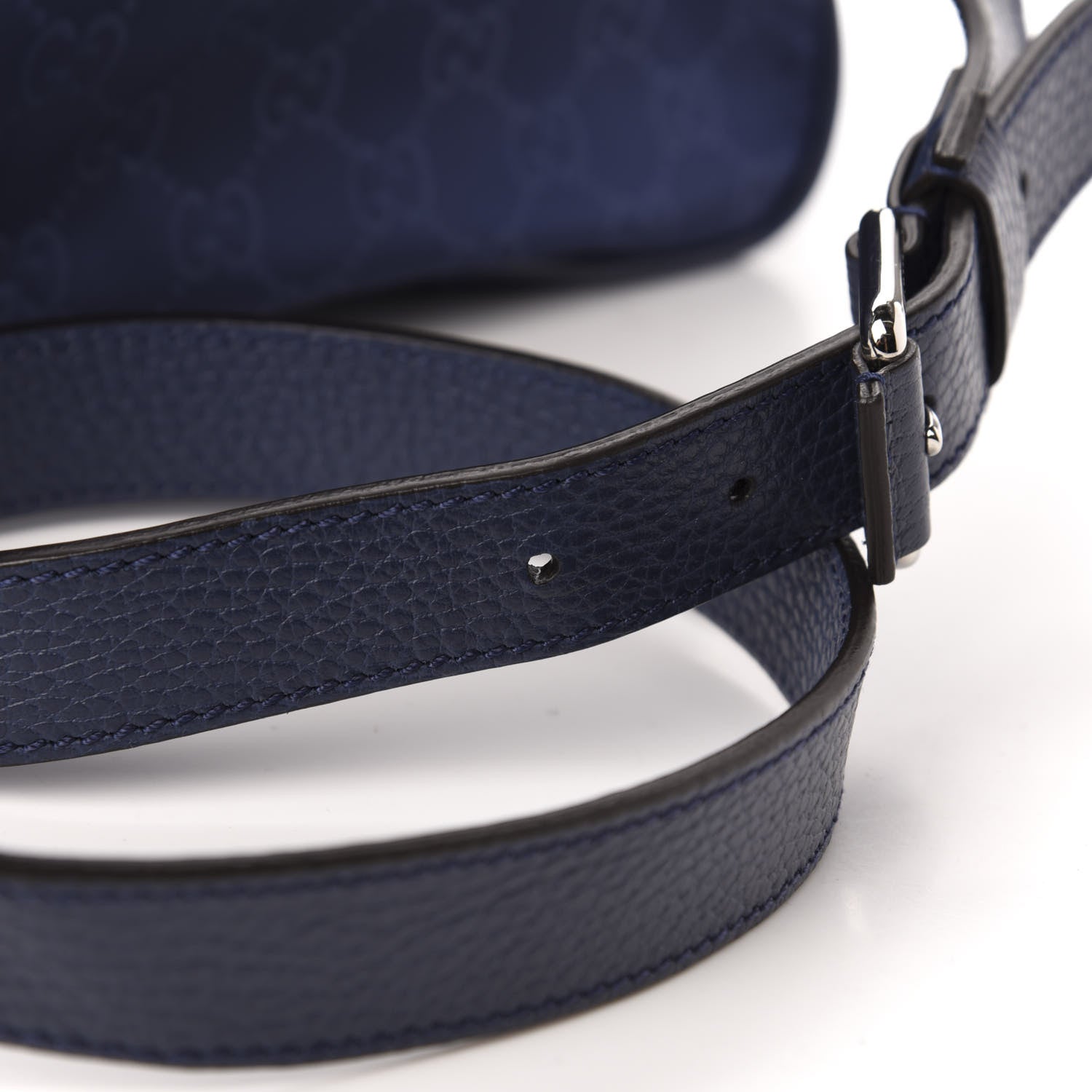 Gucci Nylon Monogram Double Buckle Flap Messenger Bag Tide 13 of 14
