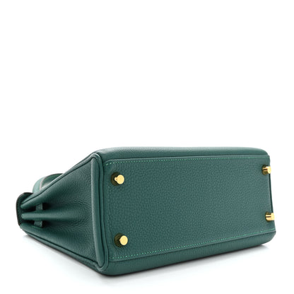 Hermes Togo Kelly Retourne 25 Malachite 4 of 10
