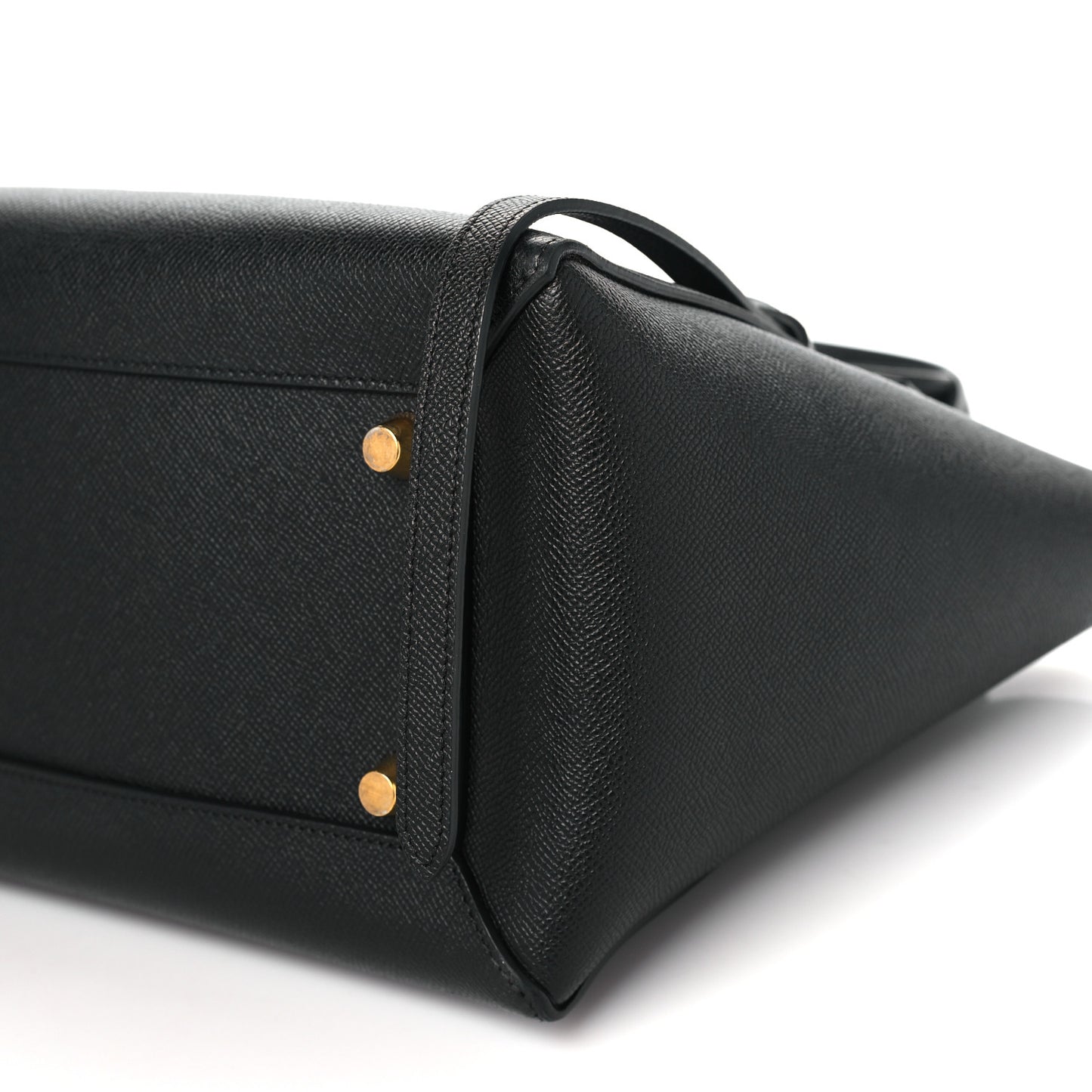 Grained Calfskin Mini Belt Bag Black