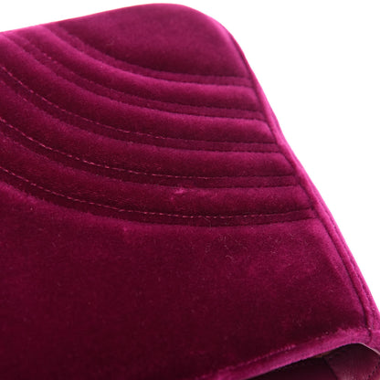 Gucci Velvet Matelasse Medium GG Marmont Shoulder Bag Fuchsia Violet Cyclamen 11 of 13