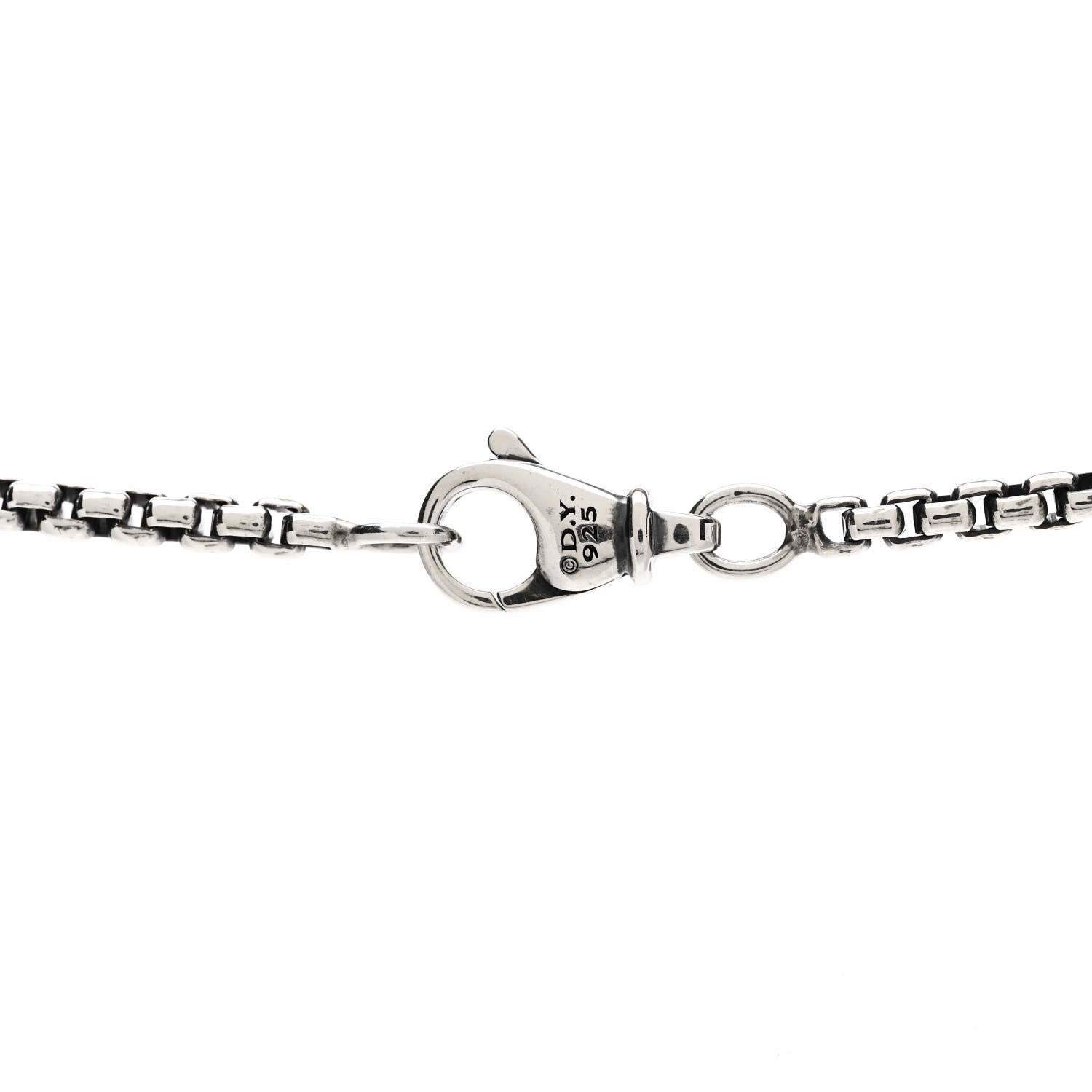 David Yurman Sterling Silver 2.7mm Small Box Chain Necklace 24" 4 of 5